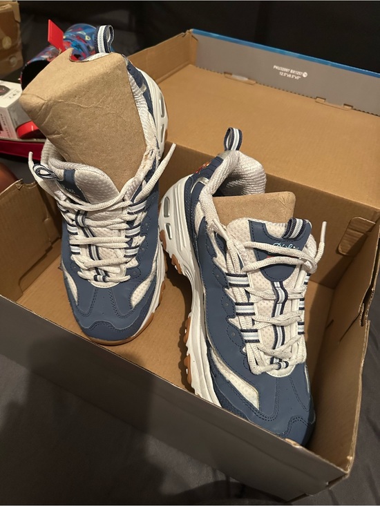 Skechers Shoes - Skechers Navy and White Sneakers